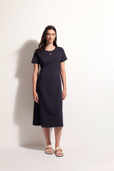 Foil 'Stitch Together Dress' - True Navy