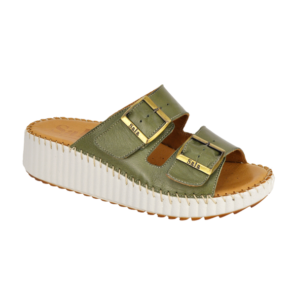 Sala 'Solena Wedge Slide' - Dark Olive