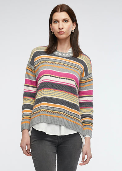 Zacket & Plover '6102 Textured Sweater'  - Cloud