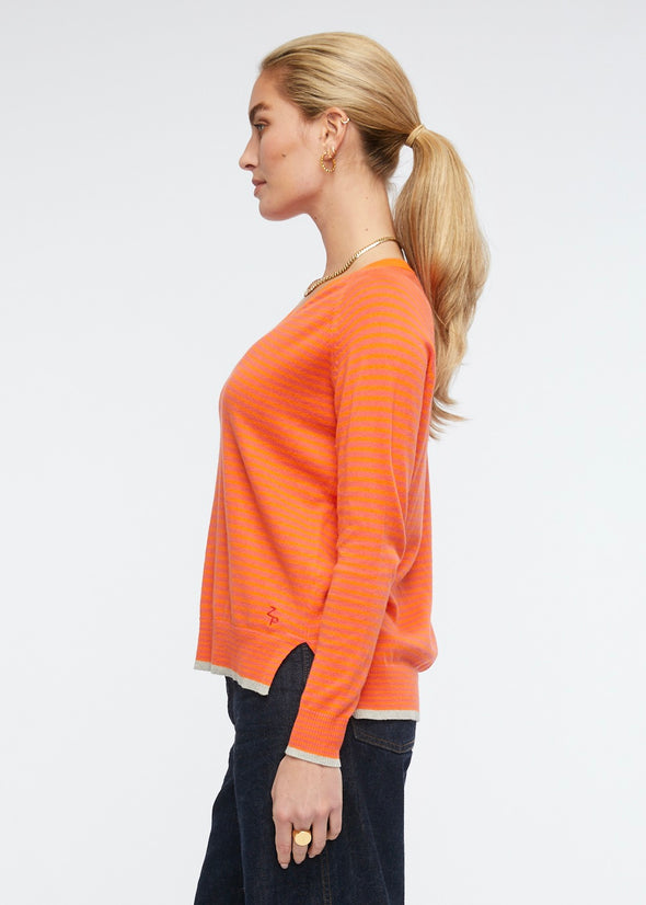 Zacket & Plover '6152 Sweater' - Apricot Combo