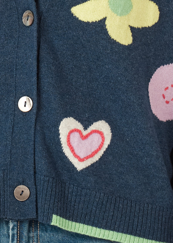 Zaket & Plover '7136 Happy Cardi' - Denim