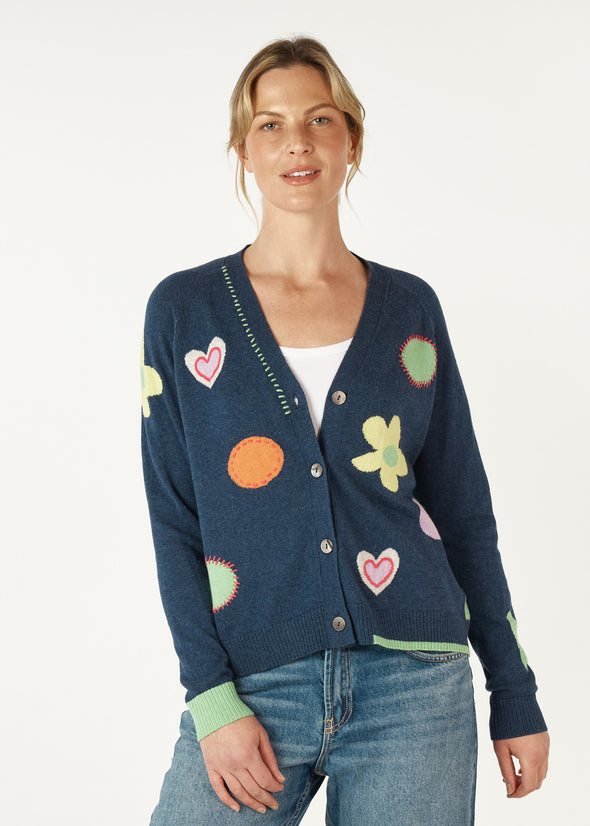 Zaket & Plover '7136 Happy Cardi' - Denim