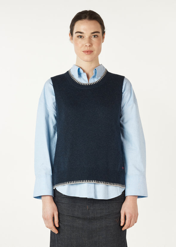 Zaket & Plover '7156 Essential Vest'  - Denim