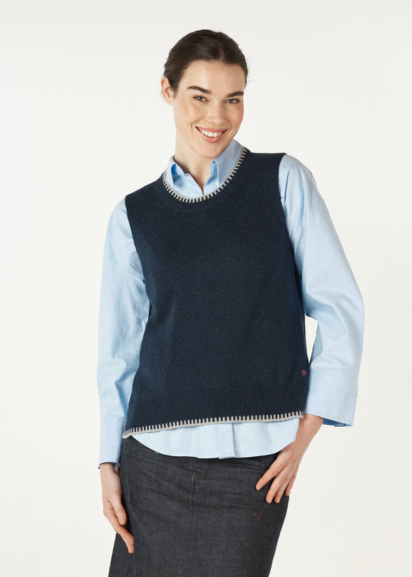 Zaket & Plover '7156 Essential Vest'  - Denim