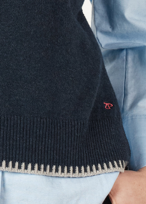 Zaket & Plover '7156 Essential Vest'  - Denim