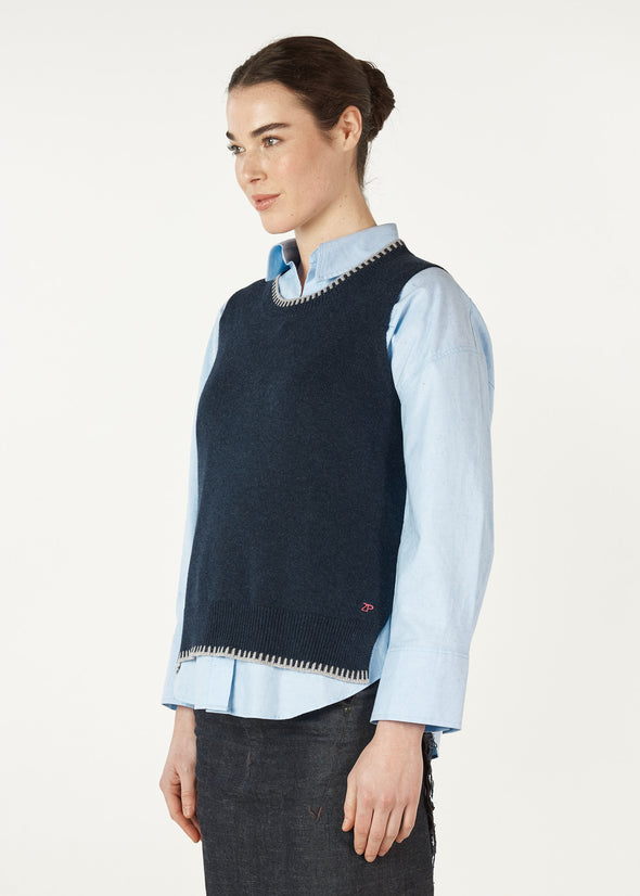 Zaket & Plover '7156 Essential Vest'  - Denim
