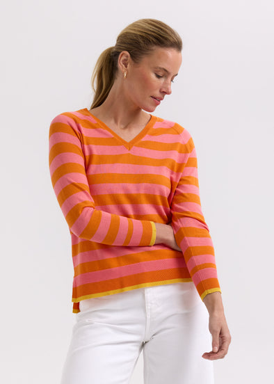 Zacket & Plover '7701 Essential V Knit' - Carrot