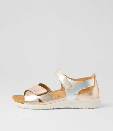 Ziera 'Bronn Back-In Sandal' - Metallic Multi