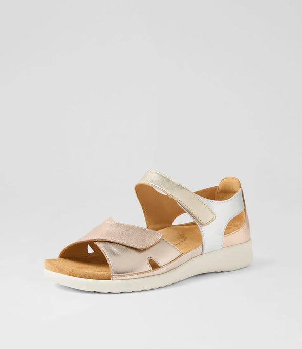 Ziera 'Bronn Back-In Sandal' - Metallic Multi