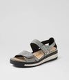 Ziera 'Gedd Back-In Sandal' - Black Gold Print