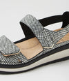 Ziera 'Gedd Back-In Sandal' - Black Gold Print