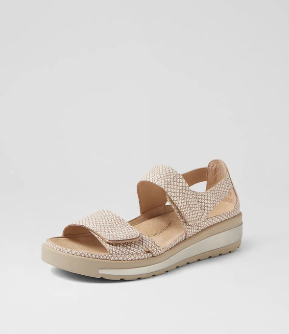 Ziera 'Gedd Back-In Sandal' - Camel Almond Print