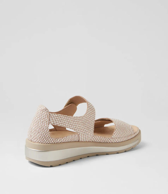 Ziera 'Gedd Back-In Sandal' - Camel Almond Print