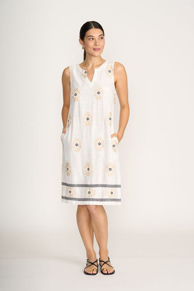 Foil 'Sew Special Dress' - Sand Geo
