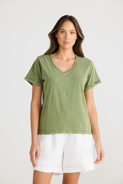 The Shanty 'Kasai Short Sleeve Tee' - Sage Wash