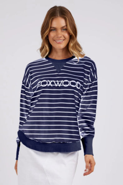 Foxwood 'Simplified Crew' - Navy-White Stripe