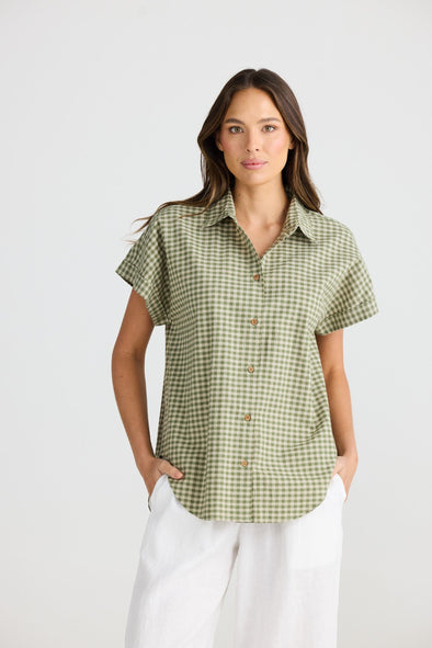 The Shanty 'Dune Shirt' - Sage Check