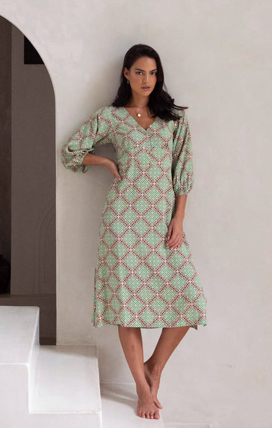 Humidity 'Marrakesh Midi Dress' - Marra Print