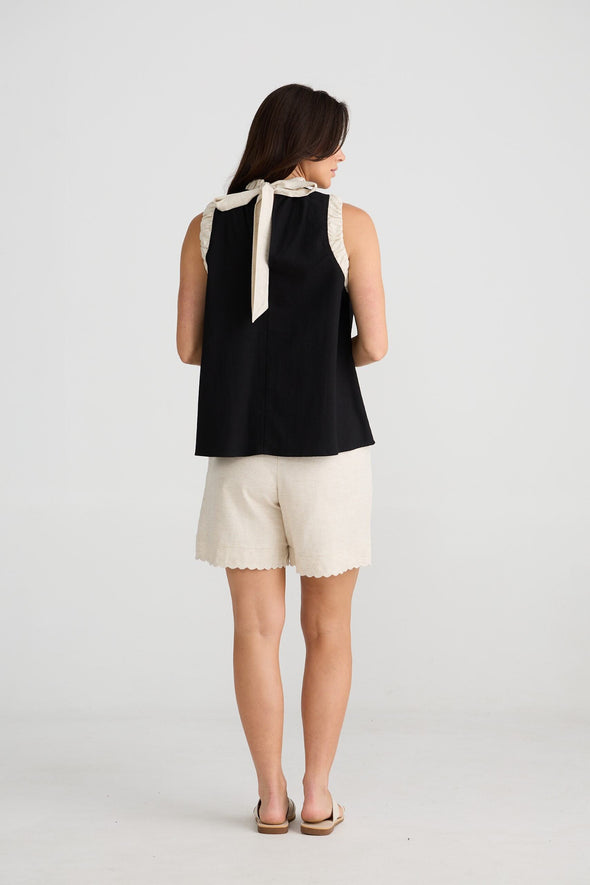 Brave + True 'Kelley Top' - Black-Natural