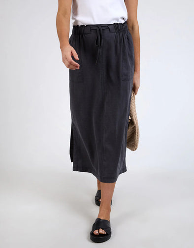 Elm 'Mila Utility Skirt' - Washed Black