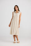 The Shanty 'Florentine Dress' - Natural jaquard