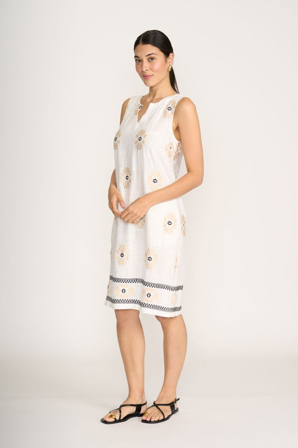 Foil 'Sew Special Dress' - Sand Geo