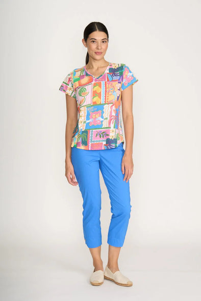 Foil 'V's So Fine Tee' - Sundowner