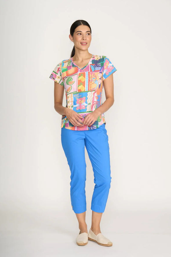 Foil 'V's So Fine Tee' - Sundowner