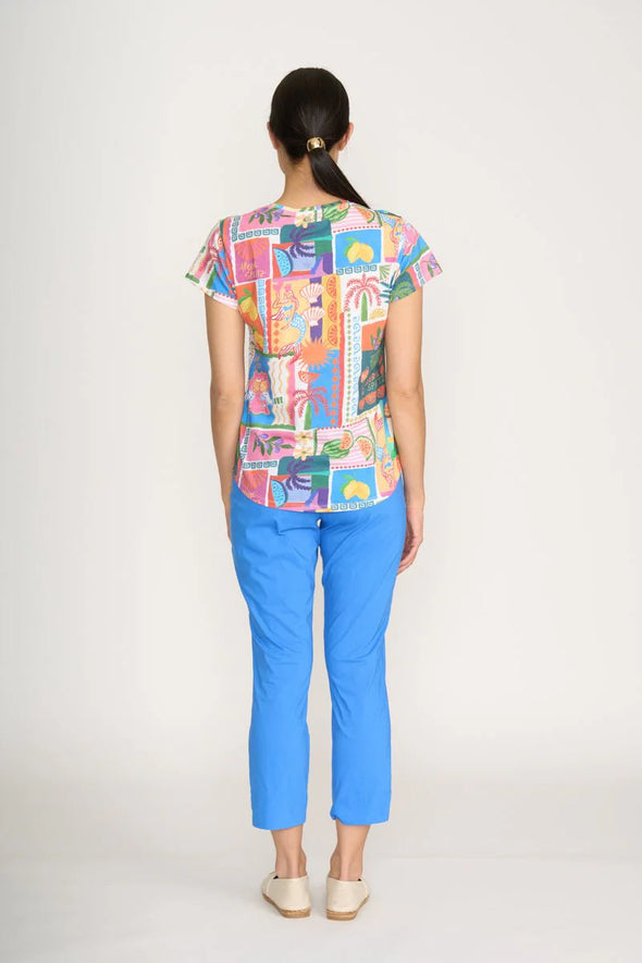 Foil 'V's So Fine Tee' - Sundowner