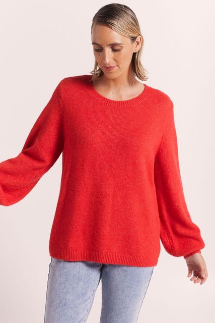 Wear Colour '183 Sweater' - Red