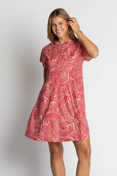 Ibisa 'Casper Dress' - Red