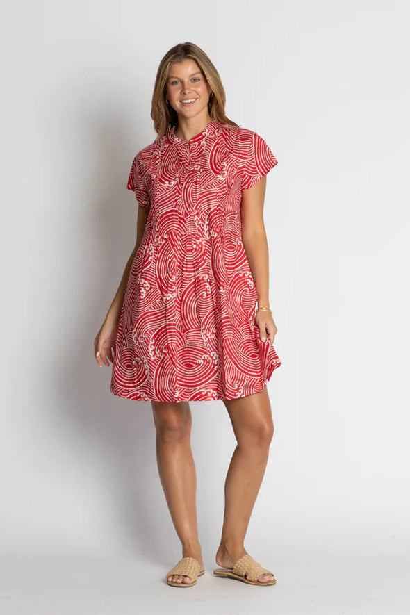 Ibisa 'Casper Dress' - Red