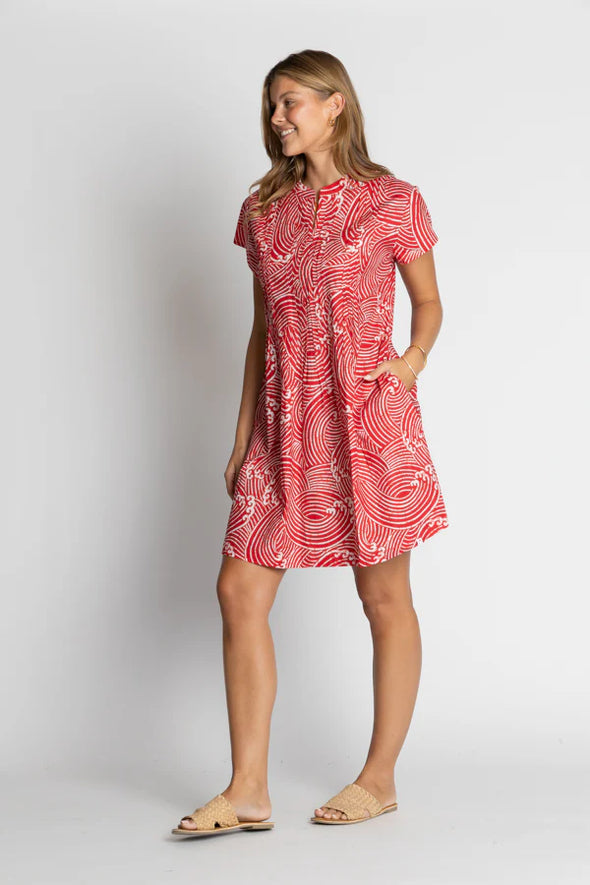 Ibisa 'Casper Dress' - Red