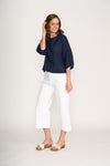 Foil 'Plot Twist Top' - Eclipse (Navy)