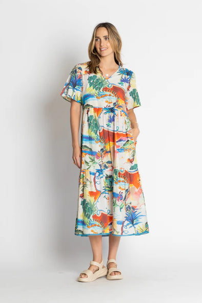 Lula Life 'Alba Midi Dress' - Print