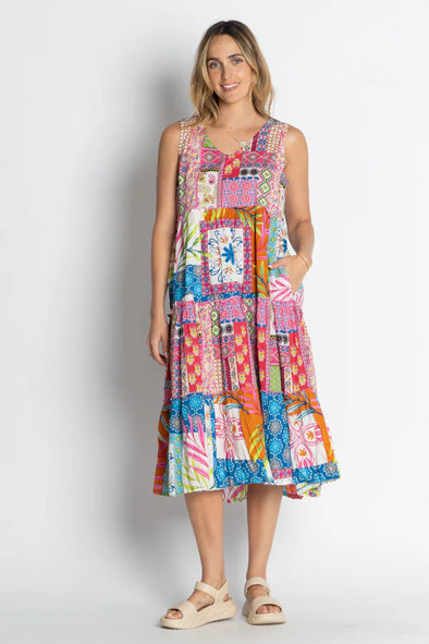 Lula Life 'Alina Midi Dress' - Melon