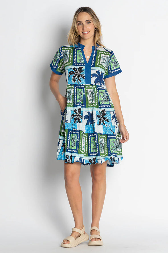 Lula Life 'Angelika Tiered Dress'  - Lagoon