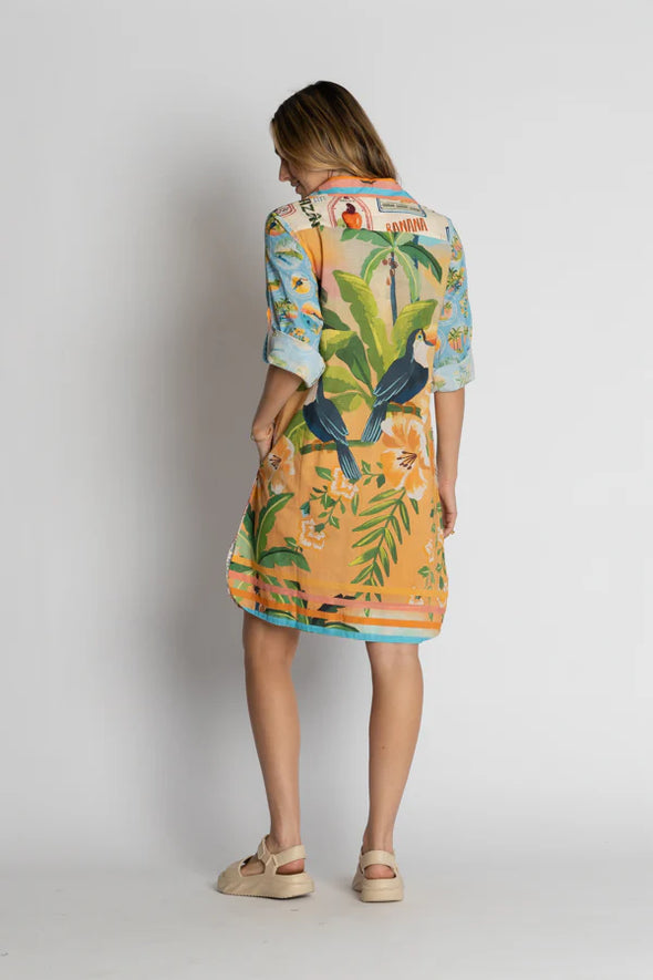 Lula Life 'Exotica Shirtmaker Dress' - Multi