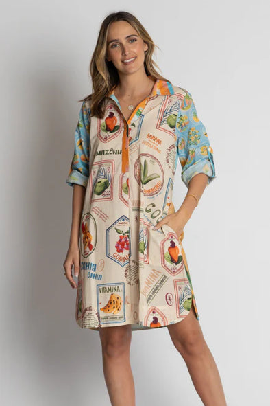 Lula Life 'Exotica Shirtmaker Dress' - Multi