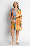 Lula Life 'Lanthea Button Dress' - Multi