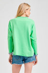 EST 1971 'Raw Sweatshirt' - Apple Green