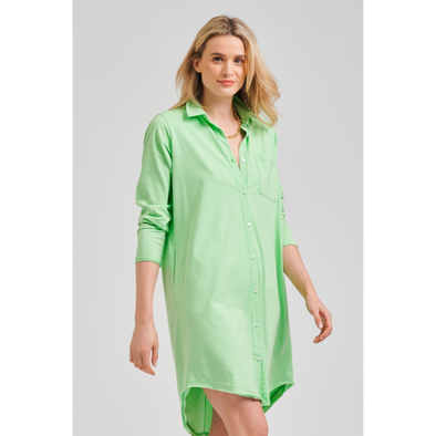EST 1971 'Raw T Shirt Dress' - Apple Green