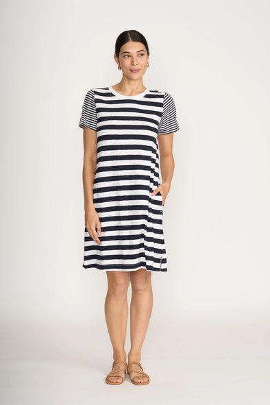 Foil 'Worth The Hype Dress' - Stripe Mix