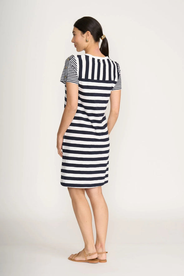 Foil 'Worth The Hype Dress' - Stripe Mix