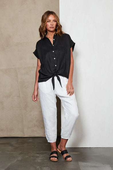 Eb & Ive 'Studio Tie Shirt' - Ebony