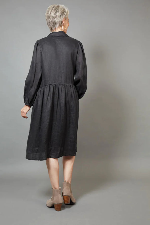 Eb & Ive 'Studio Midi Shirt Dress' - Ebony