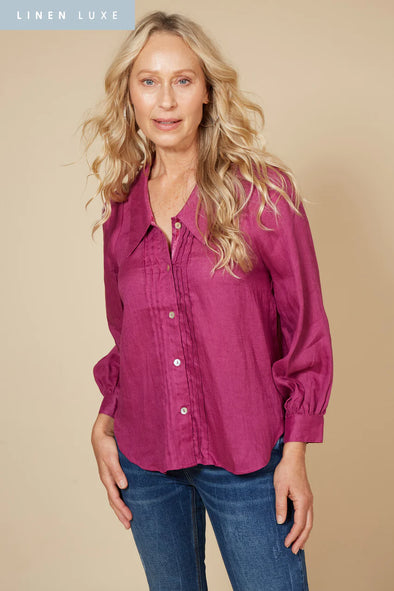 Eb & Ive 'Diaz Blouse' - Mulberry