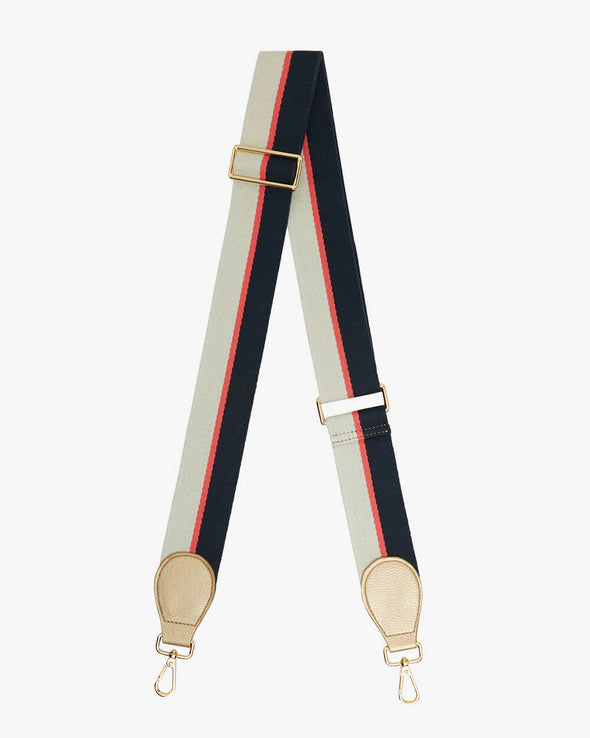 Elms & King 'Accent Strap'- White Multi/Light Gold